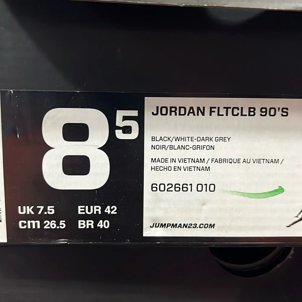 Nike Air Jordan FLTCLB 90’s Flight Club Shoes Sneakers new 602661 010 Mens 8.5